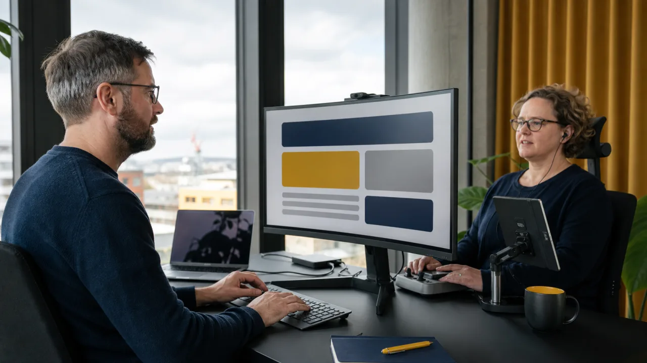 UX specialists testing keyboard and assistive technology