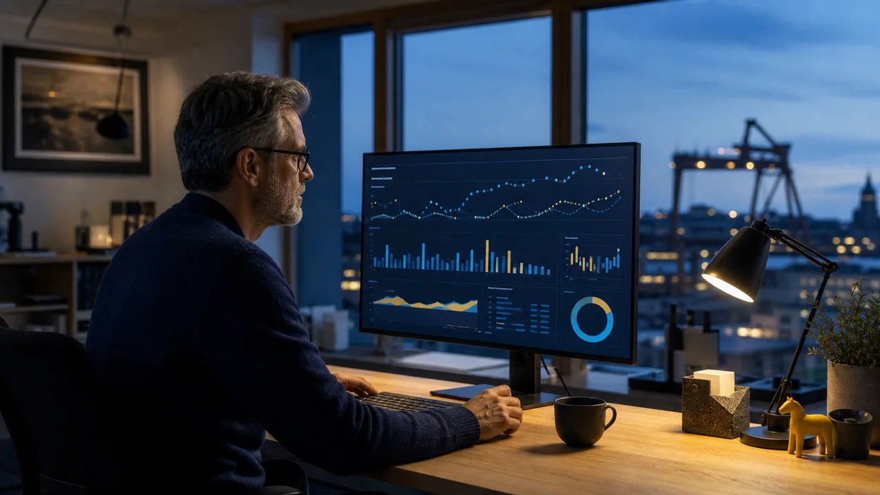 A specialist reviewing website traffic and performance