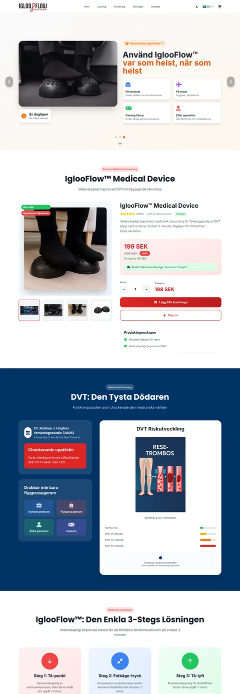 Webbutik för IglooFlow