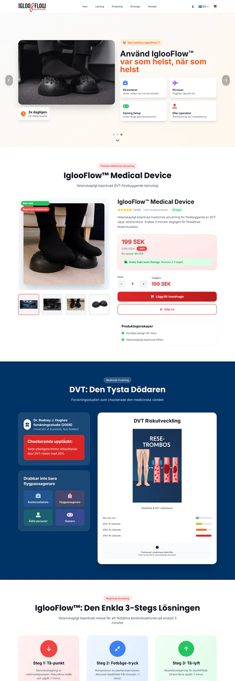 Webbutik för IglooFlow