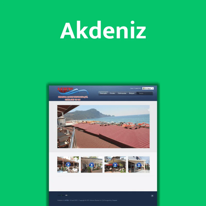 Webbdesign för Akdeniz