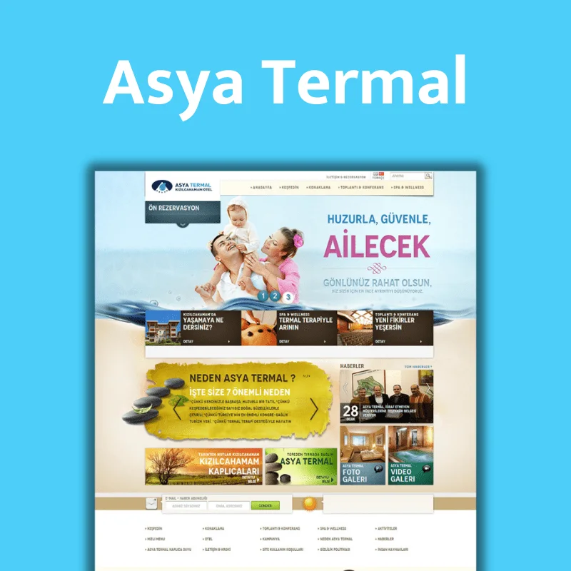 Webbdesign för Asya Termal