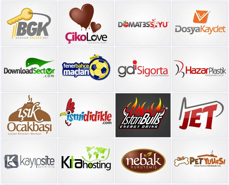 Urval av logotypdesign från YourWebs arkiv