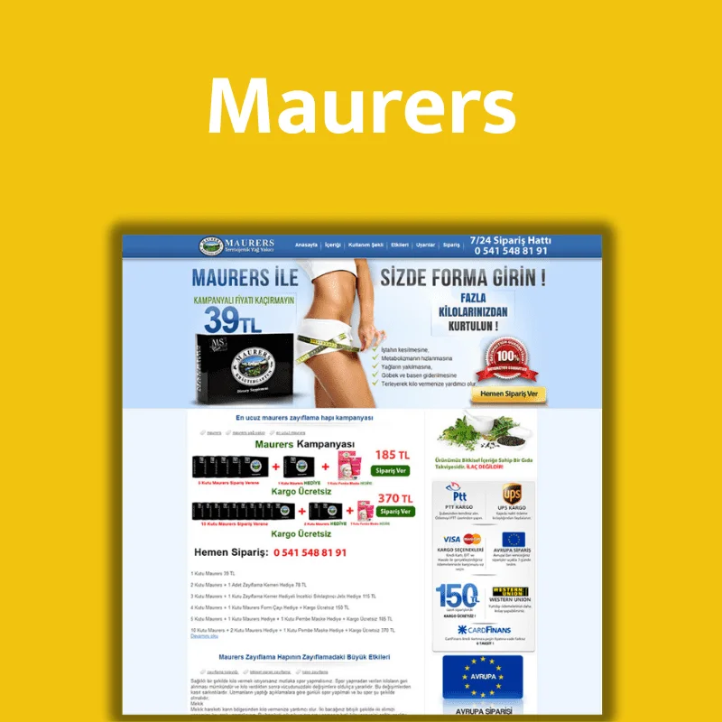 Webbdesign för Maurers