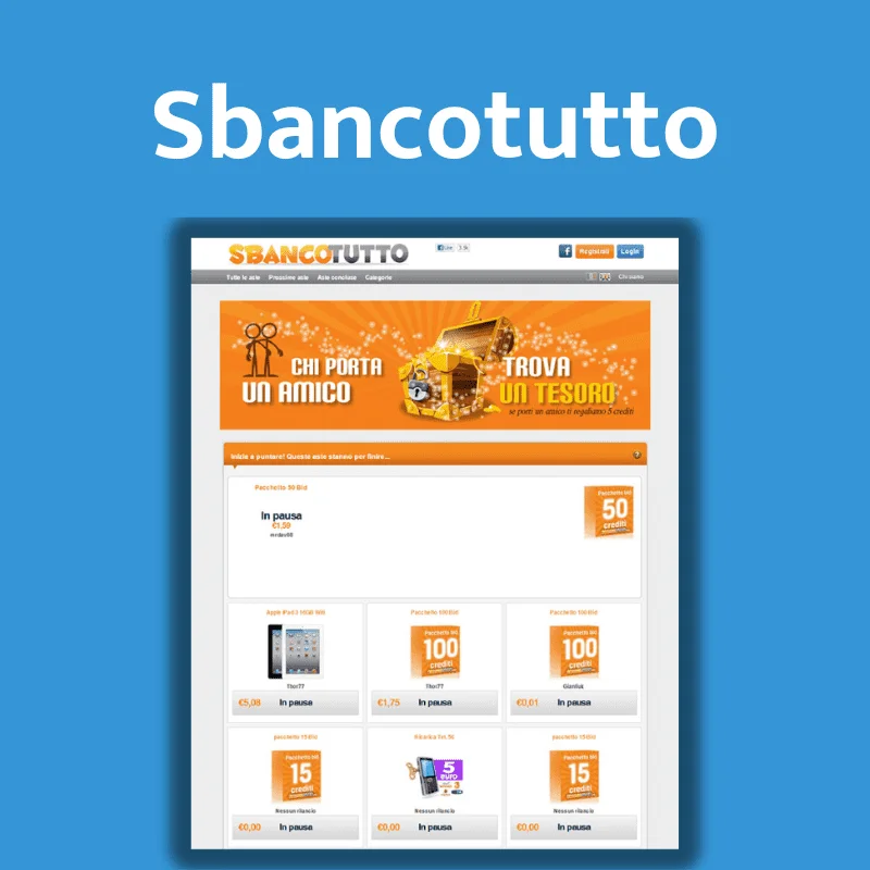 Webbdesign för Sbancotutto