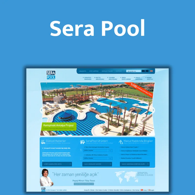 Webbdesign för Sera Pool