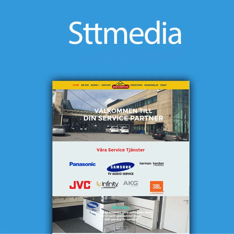Webbdesign för STT Media