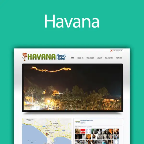 Havana Apart Hotels webbplats ur YourWebs referensarkiv