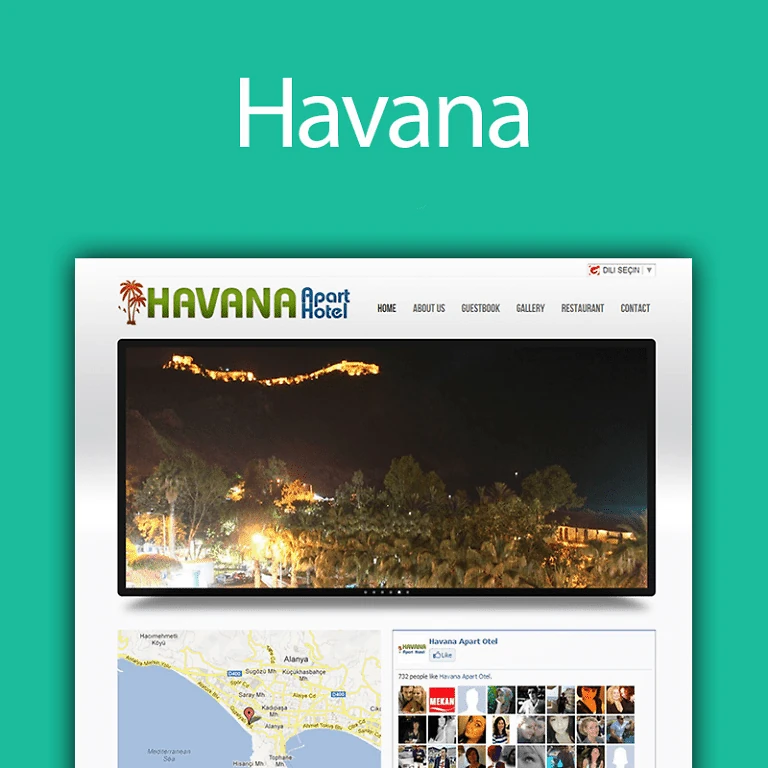 Havana Apart Hotels webbplats ur YourWebs referensarkiv