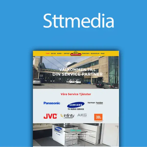 Website design for STT Media